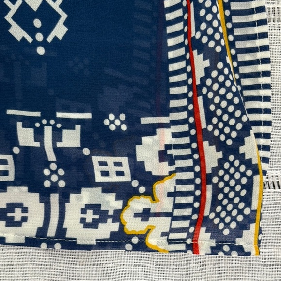 Cupshe Blue and White Boxy Tunic Coverup - Picture 8 of 12